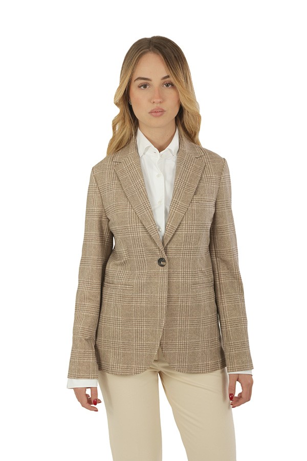 Giacca Circolo Principe di Galles Cioccolato